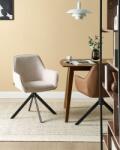 MAXISHOP Italia Collection Scaun dining Pivotant MORNAS In sintetic Bej deschis