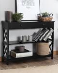 MAXISHOP Italia Collection Masa consola MONTGOMERY Negru