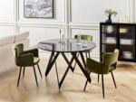 MAXISHOP Italia Collection Masa de dining OXHILL Negru 120 cm 120 cm