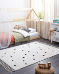 MAXISHOP Italia Collection Covor pentru copii LAZA Alb-murdar 140 x 200 cm Bumbac Covor