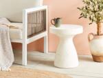 MAXISHOP Italia Collection Masa laterala BIVIERE Terrazzo alb Masa de cafea