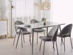MAXISHOP Italia Collection Masa de dining SANTIAGO Efect de beton 160 cm 80 cm
