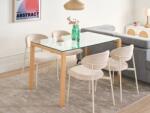 MAXISHOP Italia Collection Masa de dining TAVIRA Transparent 130 cm 80 cm