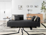 MAXISHOP Italia Collection Canapea cu 3 locuri SOKNA Negru cu mese Canapea