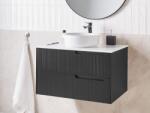 Maxishop Masca pentru lavoar de perete QUINTELA 80 cm Negru