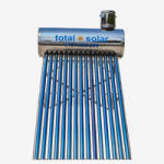 TotalSolar Panou solar apa calda nepresurizat TOTAL SOLAR, boiler 120 litri, 12 tuburi+anod de magneziu, vas flotor, inox