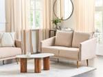 MAXISHOP Italia Collection Canapea cu 2 locuri MAURA Catifea Bej Canapea