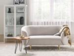 MAXISHOP Italia Collection Canapea cu 2 locuri LOEN Bej deschis Canapea