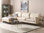 MAXISHOP Italia Collection Coltar cu 4 locuri VINTERBRO Catifea Bej deschis Dreapta