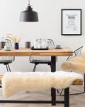 MAXISHOP Italia Collection Covor din blana de oaie ULURU Bej 65 x 110 cm Covor