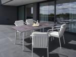 MAXISHOP Italia Collection Masa dining de exterior TOLENTINO 180 cm 90 cm efect de piatra Gri - sanitare-online - 3 034,80 RON