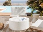 MAXISHOP Italia Collection Masuta de cafea TREZZO Terrazzo alb Masa de cafea