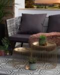 MAXISHOP Italia Collection Covor de exterior BIDAR Gri 90 x 180 cm Reversibil Covor