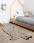 MAXISHOP Italia Collection Covor pentru copii DINO Gri 100 x 160 cm Lana Covor