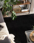 MAXISHOP Italia Collection Covor shaggy EVREN Negru 160 x 230 cm Covor