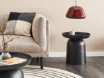 MAXISHOP Italia Collection Masa laterala TORRENS Metal Negru Masa de cafea