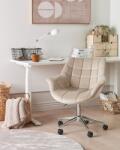 MAXISHOP Italia Collection Scaun de birou LABELLE Catifea Bej