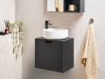 Maxishop Masca pentru lavoar de perete SUZANO 45 cm Negru