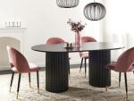 MAXISHOP Italia Collection Masa de dining SHERIDAN Negru 180 cm 100 cm