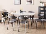 MAXISHOP Italia Collection Masa de dining extensibila STAVERTON Alb 120 160 cm 80 cm
