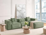 MAXISHOP Italia Collection Coltar cu 3 locuri DOLVA Chenille Verde inchis Stanga