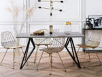 MAXISHOP Italia Collection Masa de dining BUSCOT Efect de beton 160 cm 90 cm
