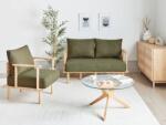 MAXISHOP Italia Collection Set de living cu 3 locuri ASKER Boucle Verde inchis