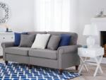 MAXISHOP Italia Collection Canapea cu 3 locuri OTRA Gri deschis Canapea