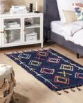 MAXISHOP Italia Collection Covor CORUM Negru 80 x 150 cm Bumbac Covor
