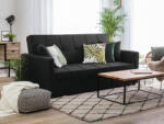 MAXISHOP Italia Collection Canapea extensibila cu 3 locuri GLOMMA Negru Canapea