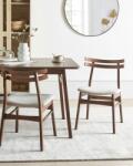 MAXISHOP Italia Collection Set de 2 scaune dining CYNTHIANA Lemn Bej deschis