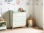 MAXISHOP Italia Collection Comoda cu masa pentru infasat QUILPIE Verde deschis
