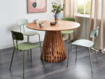 MAXISHOP Italia Collection Masa de dining MESILLA Maro 120 cm 120 cm Lemn de acacia