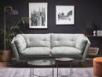 MAXISHOP Italia Collection Canapea cu 3 locuri LENVIK Catifea Gri Canapea