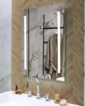 MAXISHOP Italia Collection Oglinda LED pentru baie MARTINET 60 cm 80 cm Argintiu
