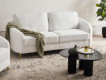 MAXISHOP Italia Collection Canapea cu 3 locuri TROSA Boucle Alb Canapea