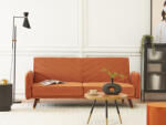 MAXISHOP Italia Collection Canapea extensibila cu 3 locuri SENJA Catifea Portocaliu Canapea