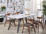 MAXISHOP Italia Collection Masa de dining MOLDEN Marmura Negru 150 cm 80 cm
