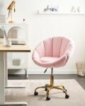 MAXISHOP Italia Collection Scaun de birou ANNABELLE Boucle Roz pastel