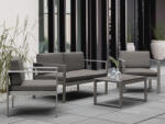 MAXISHOP Italia Collection Masa de cafea pentru gradina SALERNO Metal Gri inchis