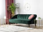 MAXISHOP Italia Collection Canapea cu 3 locuri ALSVAG Catifea Verde smarald Canapea