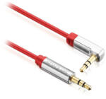Sentivus Cablu audio jack 3.5 mm tata-tata 5 m, unghi 90°, rosu Sentivus (S-AU035-500)