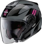 NOLAN Cască moto Open-Face - Nolan N40-5 Crosswalk N-Com Slate Grey Black/Fuchsia 24 (N4Z0009200332)