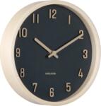 Karlsson Ceas de perete Nervadura, 22 cm, negru (KA6116BK)