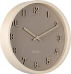 Karlsson Ceas de perete Nervadura 22 cm, maro deschis (KA6116BR)