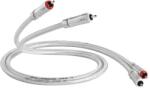 QED Cablu pentru boxe QED - Signature Audio 40, 4x RCA, 1 m, argintiu (QE2445)