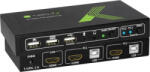 Techly 2x1 USB HDMI 4Kx2K IDATA KVM-HDMI2U KVM switch Black (idata-kvm-hdmi2u)