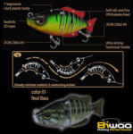Biwaa SWIMBAIT SEVEN S5" 13cm 34gr 01 Real Bass (B000062) - turfishing