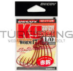 Decoy OFFSET HOROG DECOY WORM 17R KG 3/0 Blood Red (812556) - turfishing