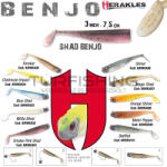 Herakles BENJO SHAD 3" 7.5cm SMOKE PINK SHAD (ARHKIA01) - turfishing